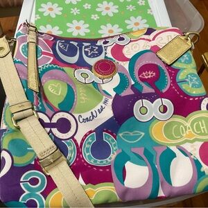 Coach Poppy Graffiti Crossbody Bag